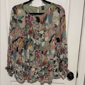 SHEIN Multicolor Floral Blouse